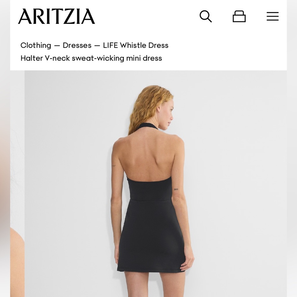 Wilfred Black Backless Dress